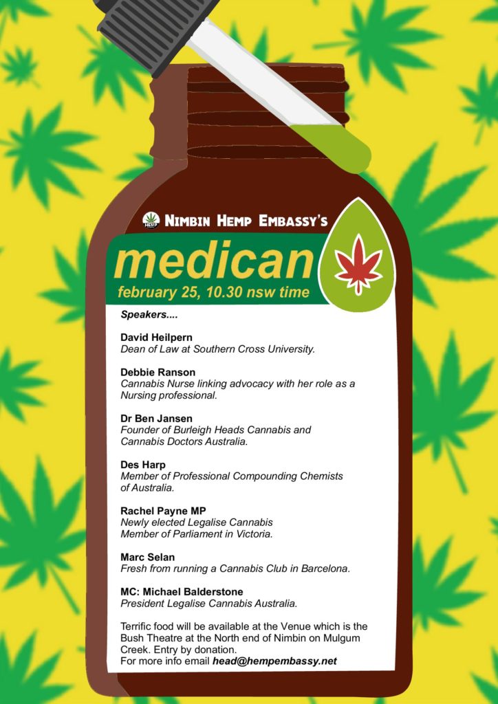 Nimbin Hemp Embassy's Medican Event Scheduled for February 25