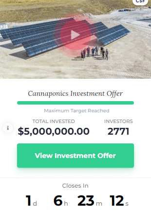 Cannaponics closes A$5m crowdfunding round and adds cardiologist to board
