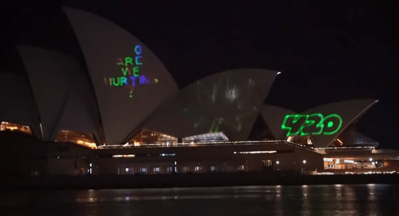 Pro-Cannabis Activists Set to Have Opera House Projection Charges Dismissed