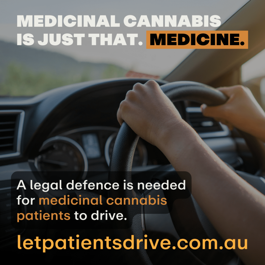 Victoria's Legalise Cannabis Party launches campaign exposing toll of drug-driving laws on medicinal patients