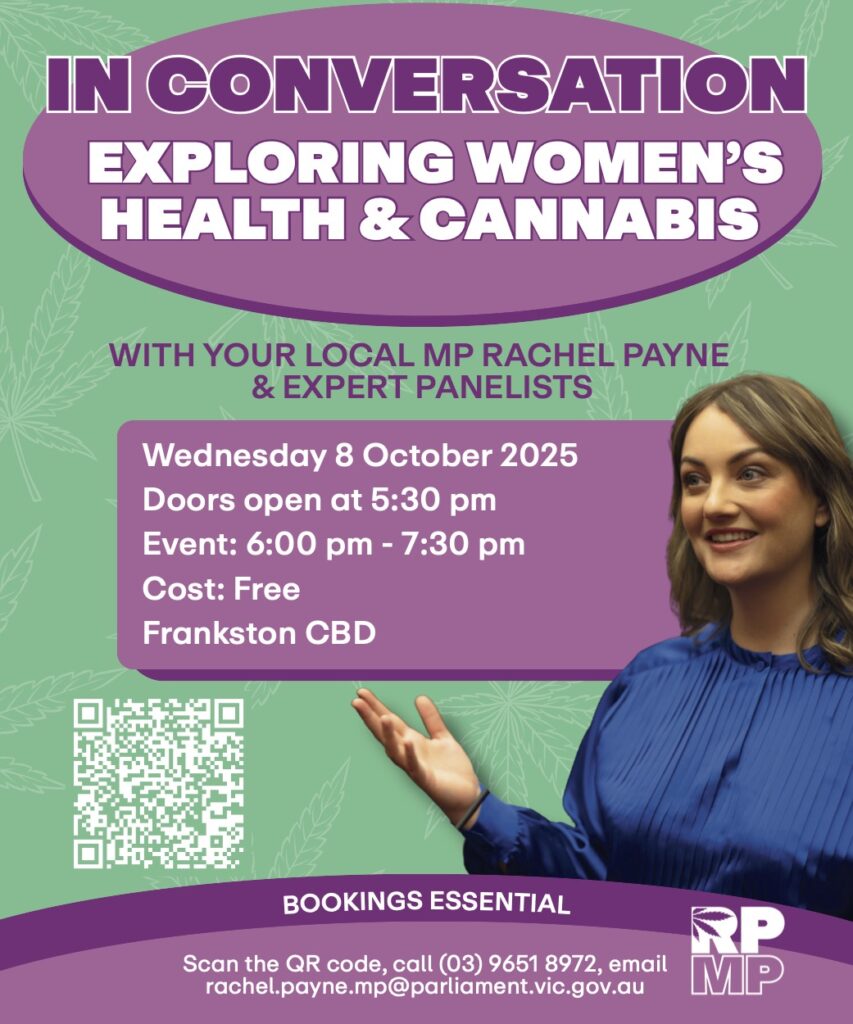 Victorian MP to Host Cannabis and Women's Health Event Amid Push to Break Down Stigma